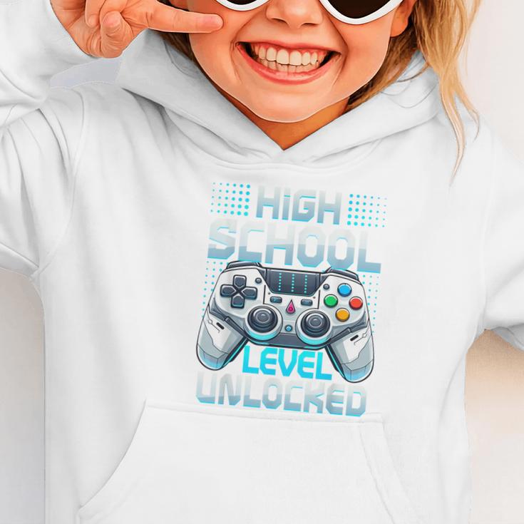 First Day Of High School Level Unlocked Back To School Gamer Graphic Toddler Hoodie First Day Of High School Level Unlocked Back To School Gamer Graphic Toddler Hoodie