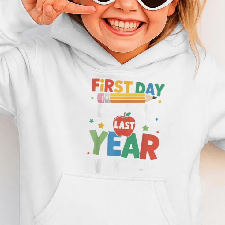 First Day Of My Last Year In Pre-k Back To School Graphic Toddler Hoodie First Day Of My Last Year In Pre-k Back To School Graphic Toddler Hoodie