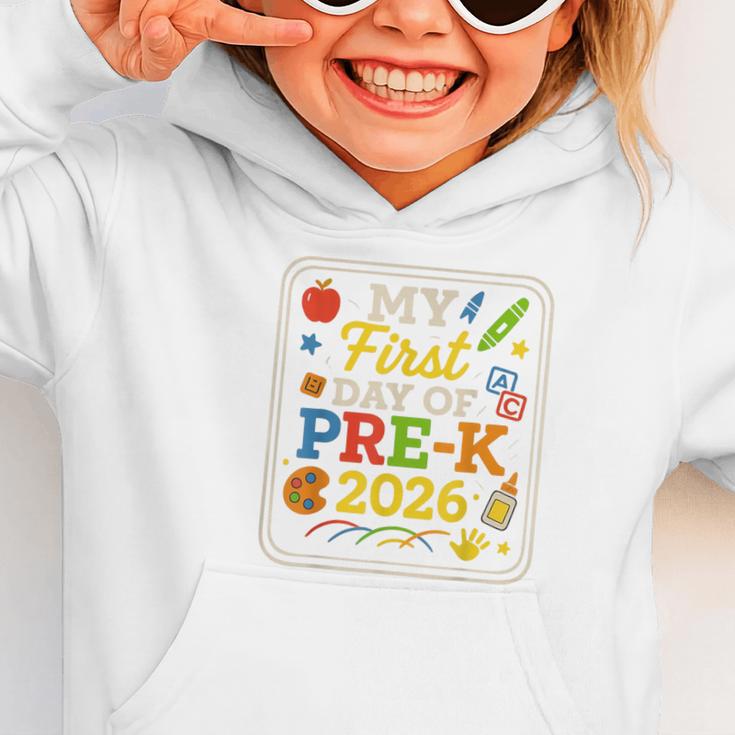 My First Day Of Pre-K 2026 Back To School Kids Graphic Toddler Hoodie