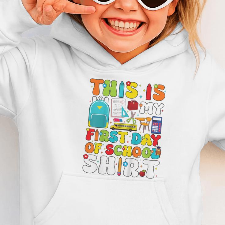 First Day Of School Shirt Boys Girls Back To School Graphic Toddler Hoodie