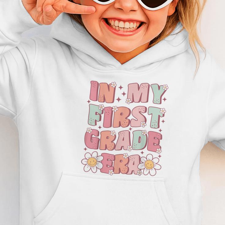In My First Grade Era Cute Groovy 1st Grade Back To School Graphic Toddler Hoodie