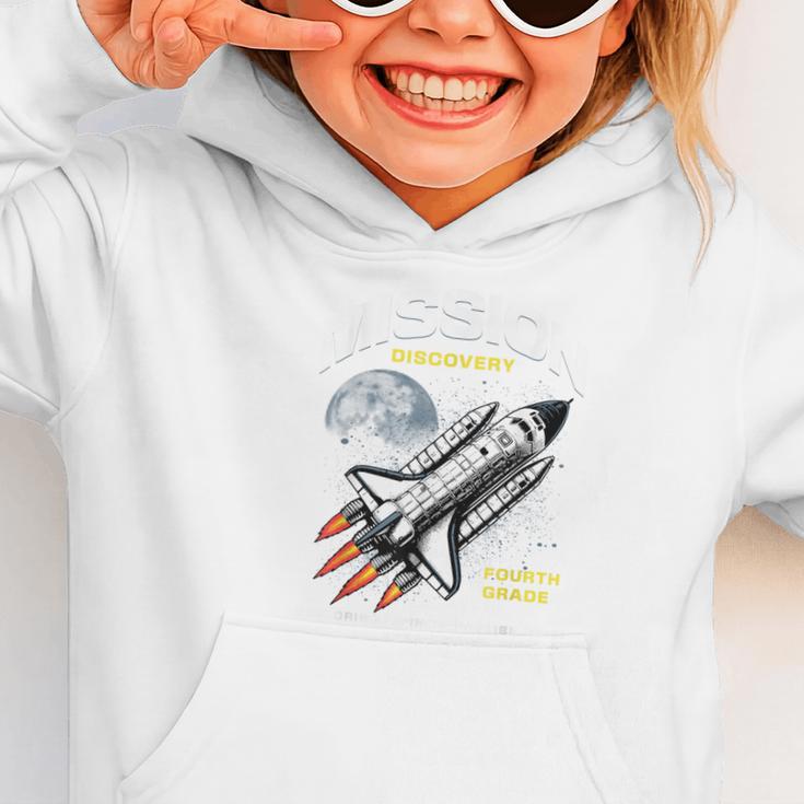 Fourth Grade Back To School Space Rocket Astronaut Graphic Toddler Hoodie Fourth Grade Back To School Space Rocket Astronaut Graphic Toddler Hoodie