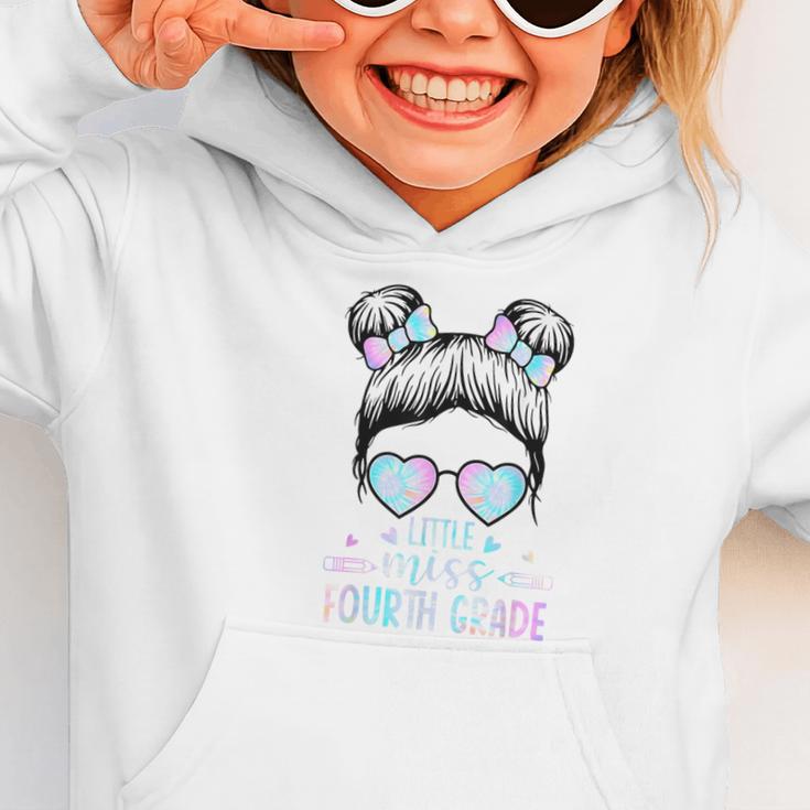 Fourth Grade Little Miss Back To School 4th Grade Little Graphic Toddler Hoodie