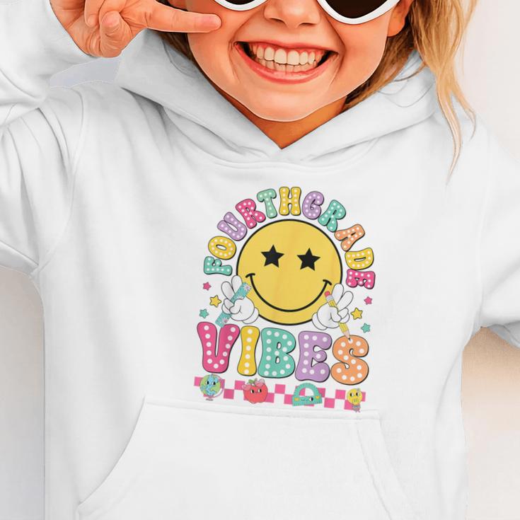 Fourth Grade Vibes Smile Face Back To School Boys Girls Kids Graphic Toddler Hoodie Fourth Grade Vibes Smile Face Back To School Boys Girls Kids Graphic Toddler Hoodie