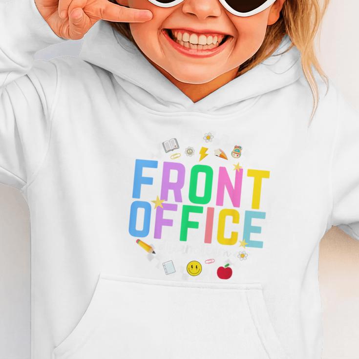 Front Office Squad Back To School Happy First Day Of School Graphic Toddler Hoodie