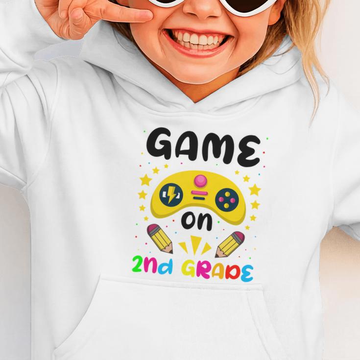 Game On 2nd Grade Cute Video Gamer Back To School 2026 Kids Graphic Toddler Hoodie
