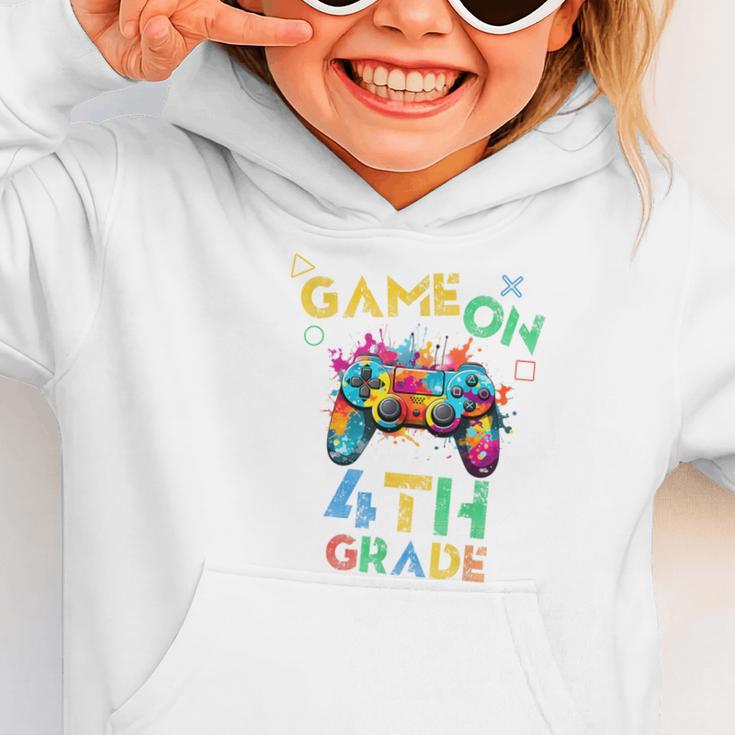 Game On 4th Grade Boys Kids Back To School Graphic Toddler Hoodie Game On 4th Grade Boys Kids Back To School Graphic Toddler Hoodie