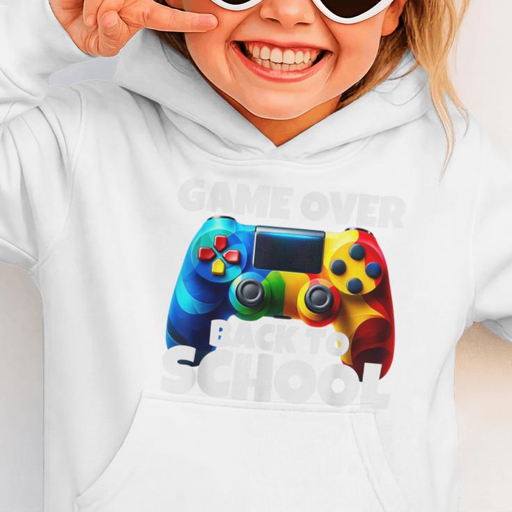 Game Over Back To School Gaming Controller Kids Gamer Graphic Toddler Hoodie Game Over Back To School Gaming Controller Kids Gamer Graphic Toddler Hoodie