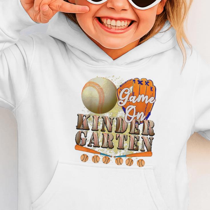 Game On Kindergarten Baseball Back To School Student Kid Boy Graphic Toddler Hoodie Game On Kindergarten Baseball Back To School Student Kid Boy Graphic Toddler Hoodie