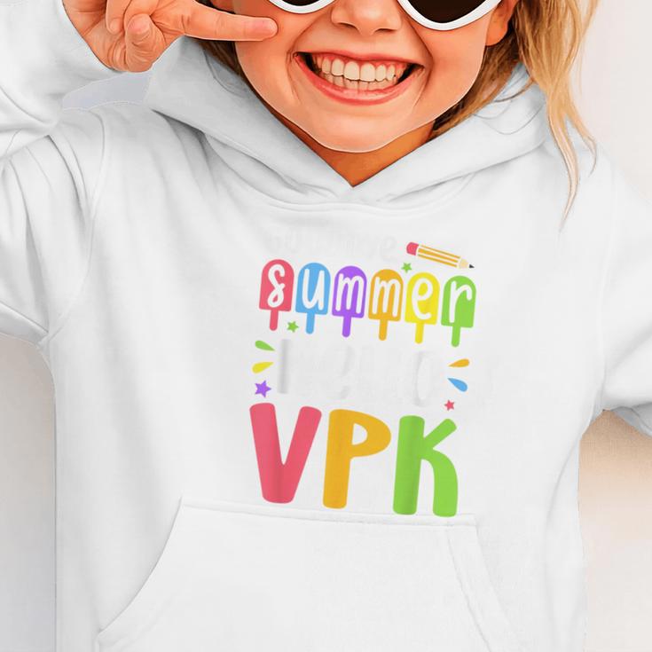 Goodbye Summer Hello VPK First Day Of VPK Back To School Graphic Toddler Hoodie Goodbye Summer Hello VPK First Day Of VPK Back To School Graphic Toddler Hoodie