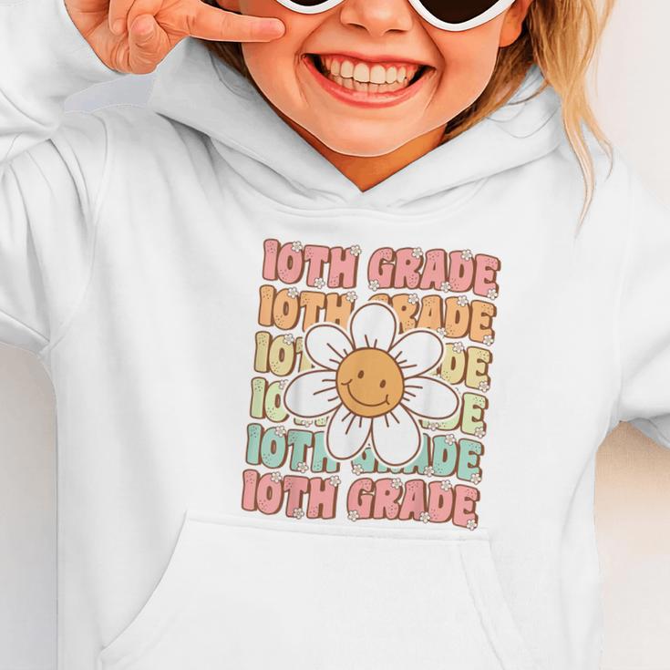 Groovy 10th Grade Back To School First Day Of Tenth Grade Graphic Toddler Hoodie Groovy 10th Grade Back To School First Day Of Tenth Grade Graphic Toddler Hoodie
