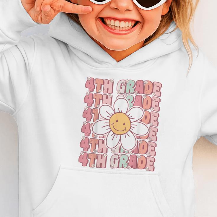 Groovy 4th Grade Back To School First Day Of Fourth Grade Graphic Toddler Hoodie