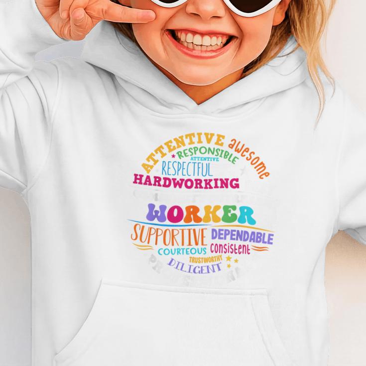 Groovy Community Outreach Worker Back To School Graphic Toddler Hoodie