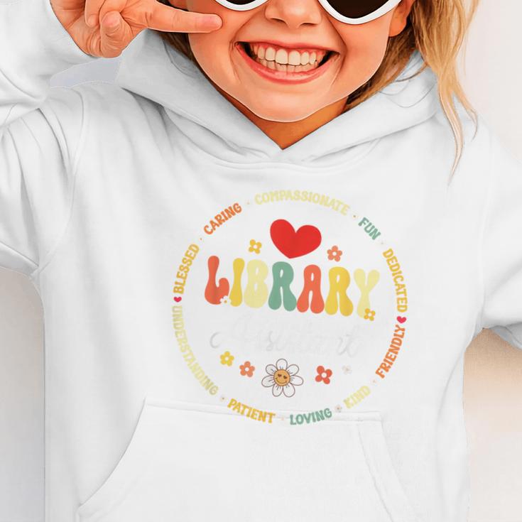 Groovy Librarian School Library Assistant Day Back To School Graphic Toddler Hoodie Groovy Librarian School Library Assistant Day Back To School Graphic Toddler Hoodie