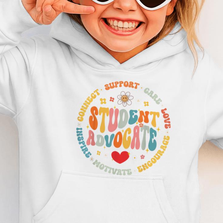 Groovy Student Advocate Appreciation Back To School Graphic Toddler Hoodie Groovy Student Advocate Appreciation Back To School Graphic Toddler Hoodie