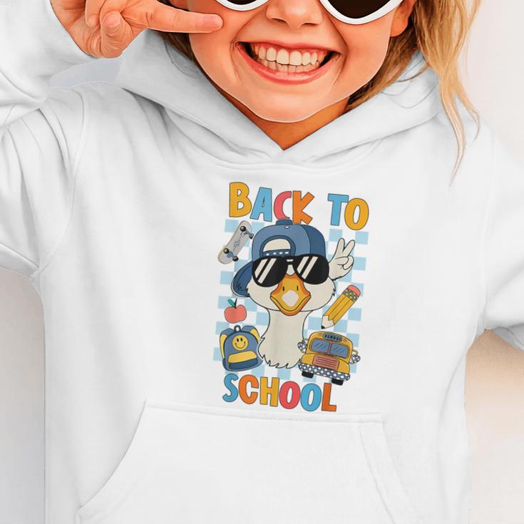 Happy First Day Of School Back To School Goose Boys Kids Graphic Toddler Hoodie Happy First Day Of School Back To School Goose Boys Kids Graphic Toddler Hoodie