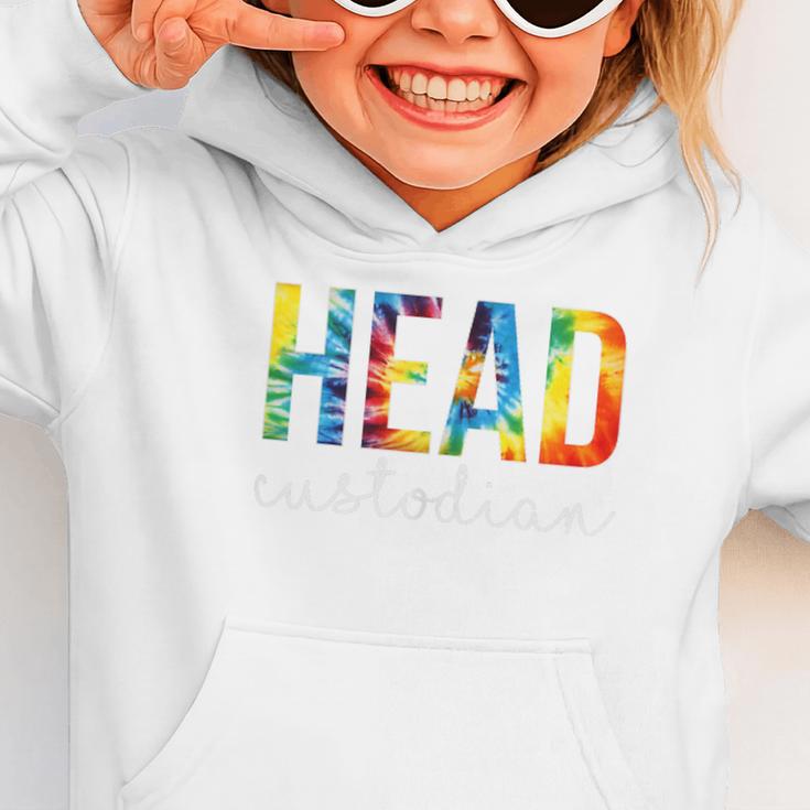 Head Custodian Women Tie Dye Back To School Appreciation Day Graphic Toddler Hoodie Head Custodian Women Tie Dye Back To School Appreciation Day Graphic Toddler Hoodie
