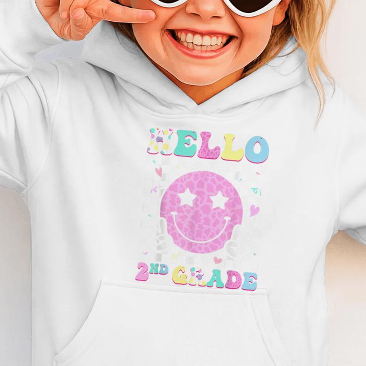 Hello 2nd Grade Groovy Back To School Second Grade Girls Kid Graphic Toddler Hoodie Hello 2nd Grade Groovy Back To School Second Grade Girls Kid Graphic Toddler Hoodie
