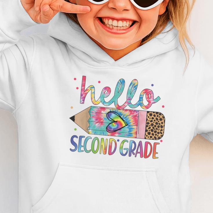 Hello Second Grade Pencil Tie Dye Back To School 2nd Grade Graphic Toddler Hoodie Hello Second Grade Pencil Tie Dye Back To School 2nd Grade Graphic Toddler Hoodie