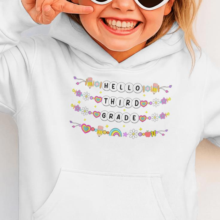 Hello Third Grade Friendship Bracelets Back To School Kids Graphic Toddler Hoodie Hello Third Grade Friendship Bracelets Back To School Kids Graphic Toddler Hoodie