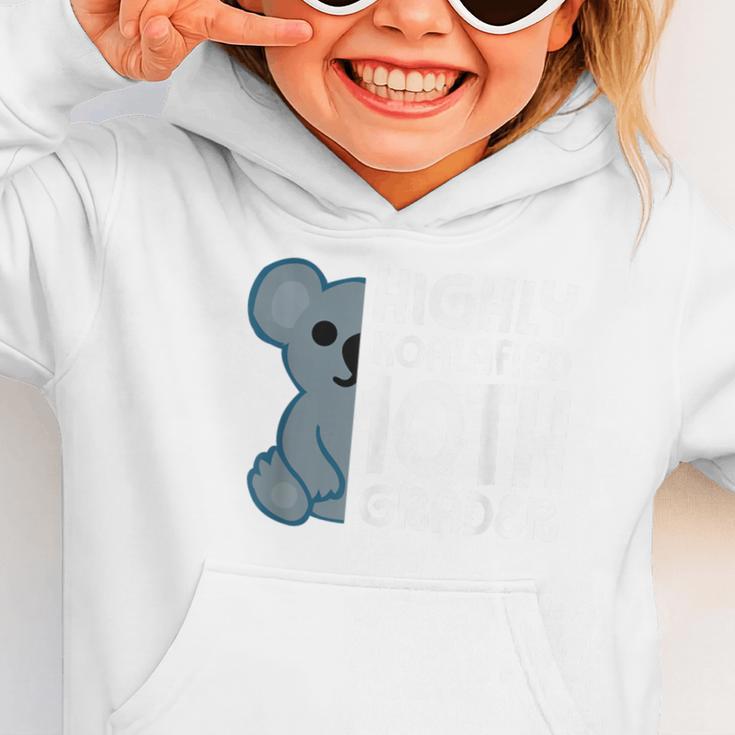 Highly Koalafied 10th Grader Koala Back To School Graphic Toddler Hoodie