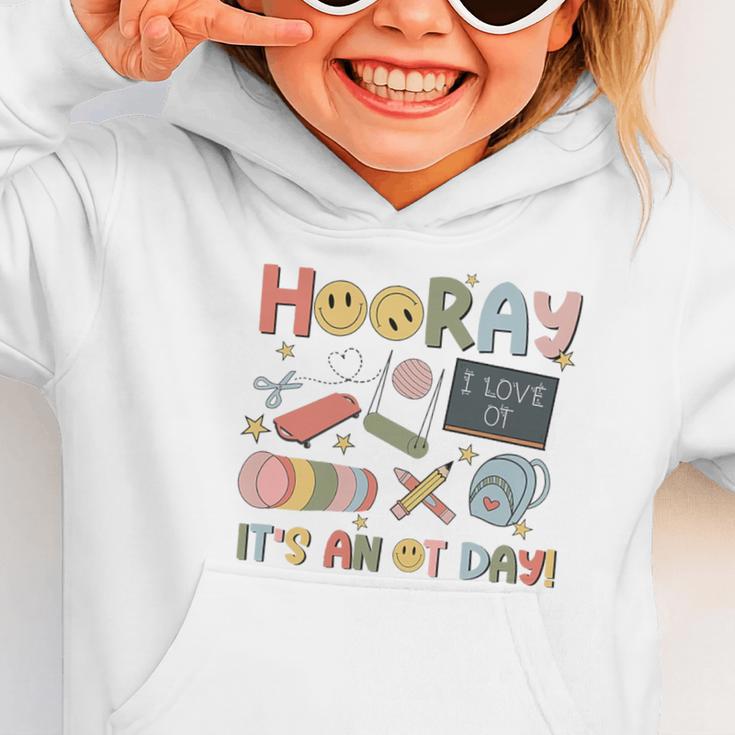 Hooray It’s An OT Day Occupational Therapy Back To School Premium Tri-Blend Graphic Toddler Hoodie