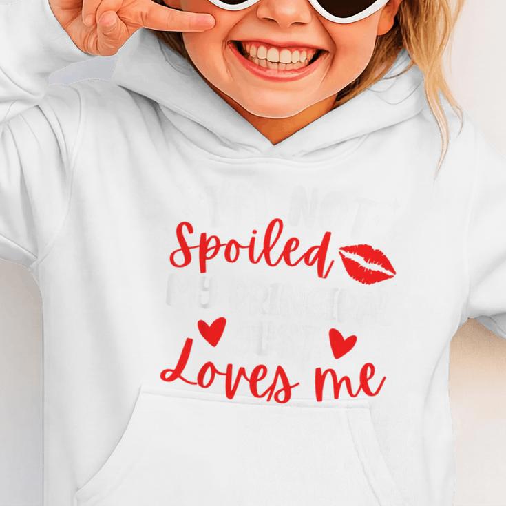 I'm Not Spoiled My Principal Just Loves Me Back To School Graphic Toddler Hoodie