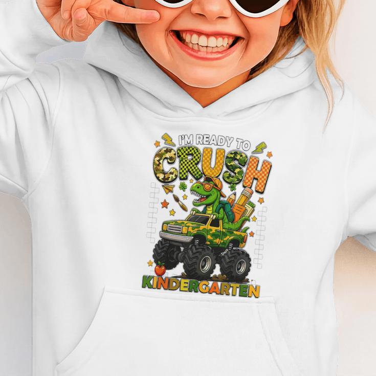 I'm Ready To Crush Kindergarten Back To School Monster Truck Graphic Toddler Hoodie I'm Ready To Crush Kindergarten Back To School Monster Truck Graphic Toddler Hoodie