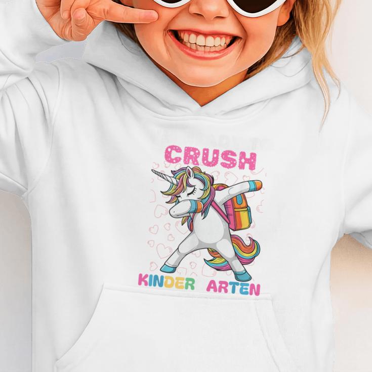 I'm Ready To Crush Kindergarten Unicorn Back To School Graphic Toddler Hoodie