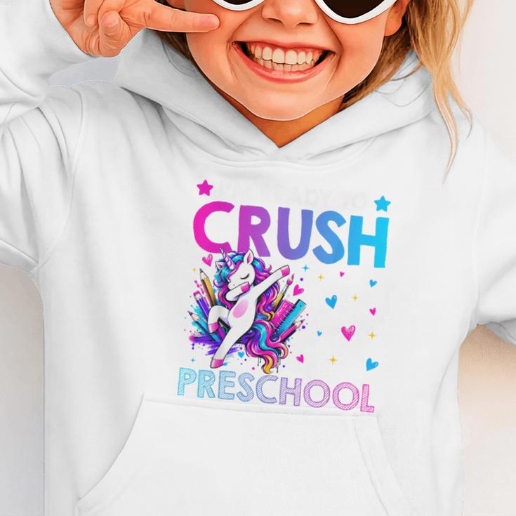 I'm Ready To Crush Preschool Dabbing Unicorn Back To School Graphic Toddler Hoodie I'm Ready To Crush Preschool Dabbing Unicorn Back To School Graphic Toddler Hoodie