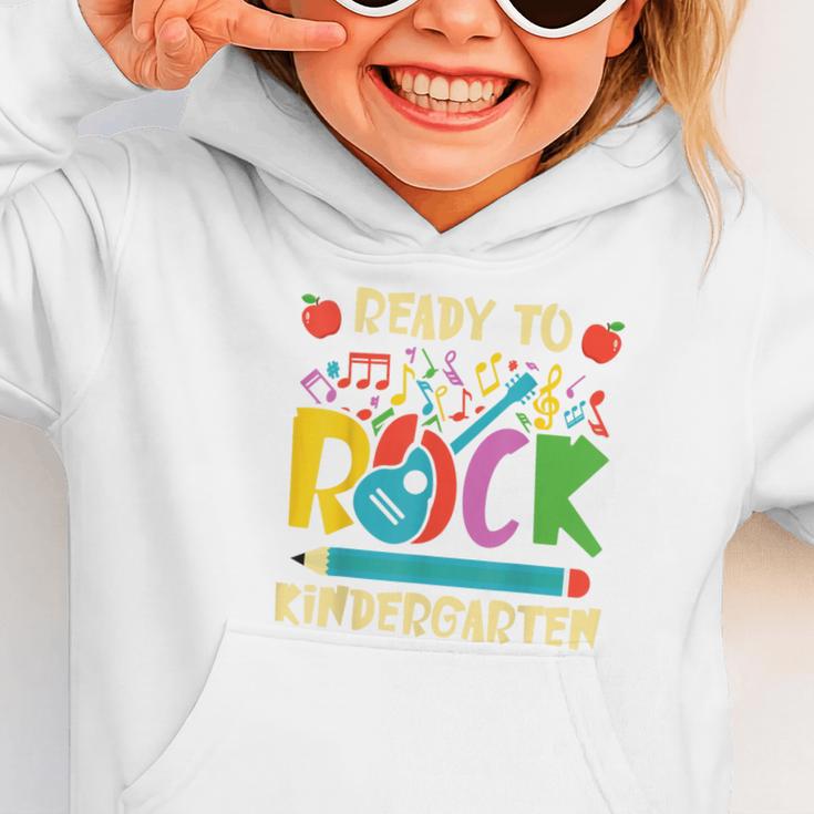 I'm Ready To Rock Kindergarten Guitar Back To School Boys Graphic Toddler Hoodie I'm Ready To Rock Kindergarten Guitar Back To School Boys Graphic Toddler Hoodie