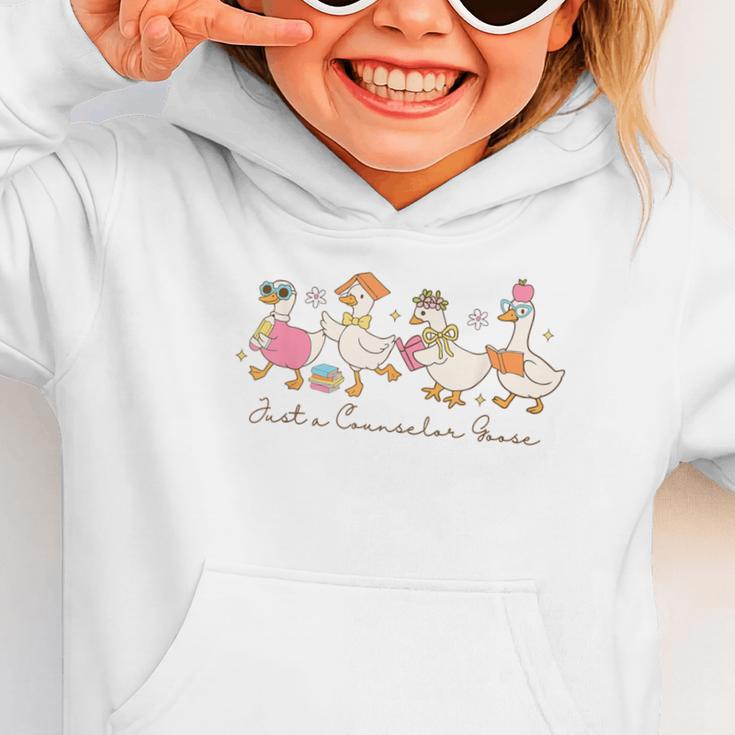 Just a Counselor Goose Back To School Silly Goose Counselor Graphic Toddler Hoodie Just a Counselor Goose Back To School Silly Goose Counselor Graphic Toddler Hoodie