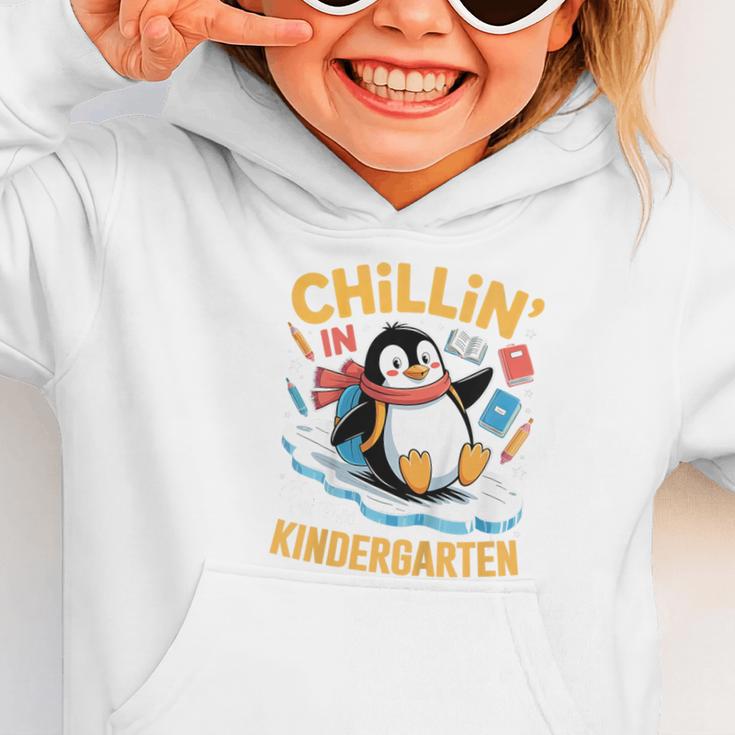 Kids Chillin In Kindergarten Penguin Student Back To School Boys Graphic Toddler Hoodie Kids Chillin In Kindergarten Penguin Student Back To School Boys Graphic Toddler Hoodie
