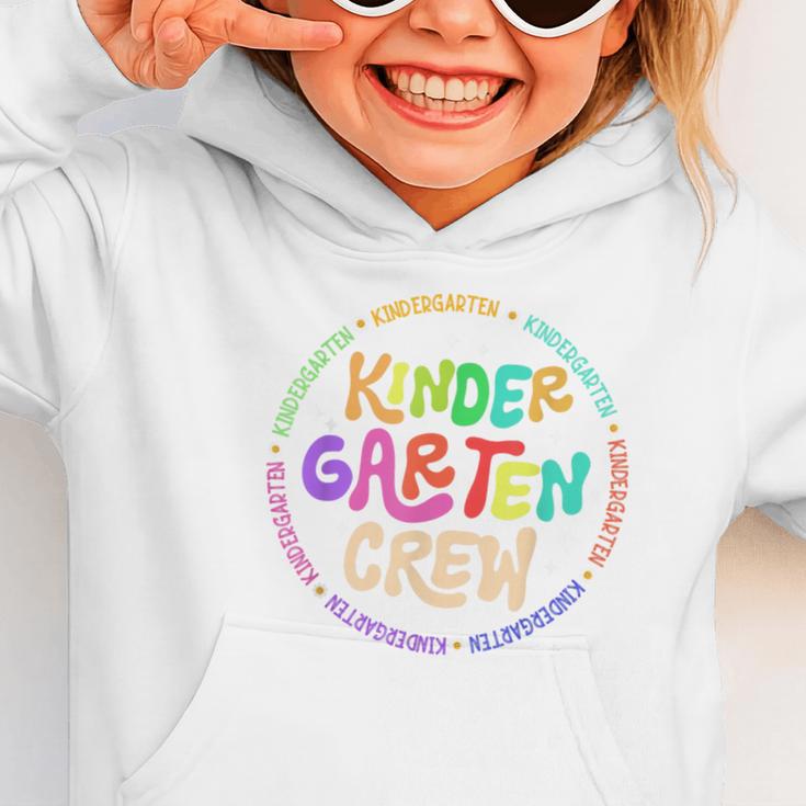 Kindergarten Crew Team Back To School 1st Day Of School Graphic Toddler Hoodie Kindergarten Crew Team Back To School 1st Day Of School Graphic Toddler Hoodie