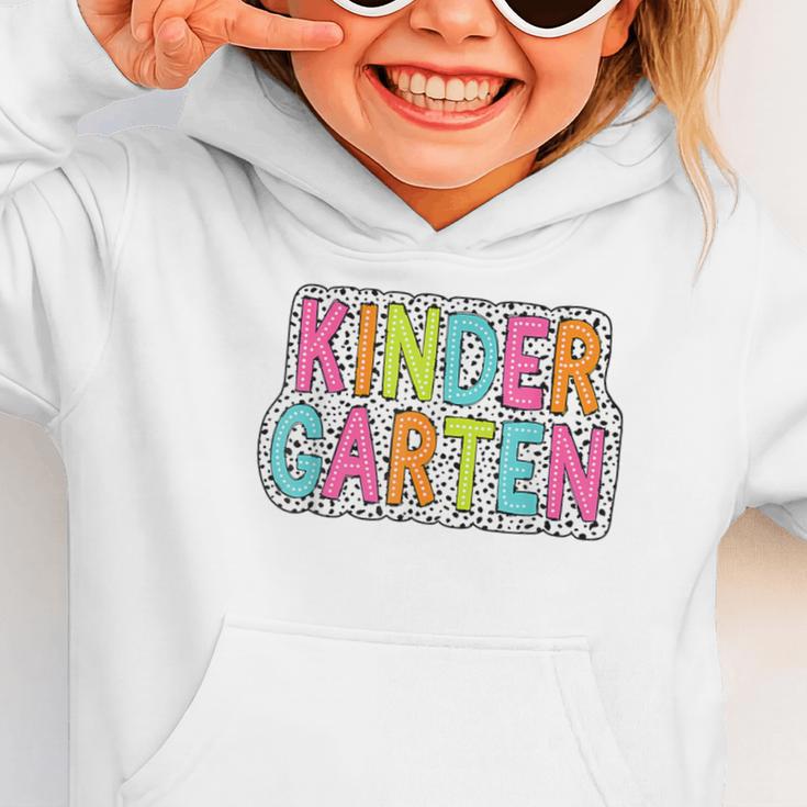 Kindergarten Dalmatian Dots Dream Team Back To School Graphic Toddler Hoodie Kindergarten Dalmatian Dots Dream Team Back To School Graphic Toddler Hoodie