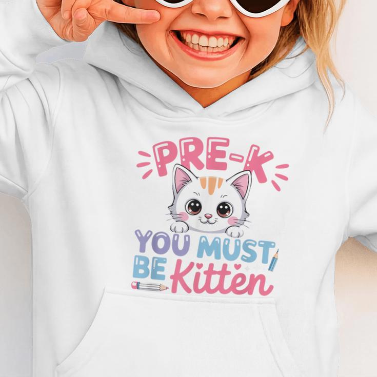 Kitten Back To School Girls Preschool Cat Lover Graphic Toddler Hoodie Kitten Back To School Girls Preschool Cat Lover Graphic Toddler Hoodie