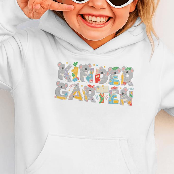 Koala Kindergarten Back To School Kids Boys Girls Premium Tri-Blend Graphic Toddler Hoodie