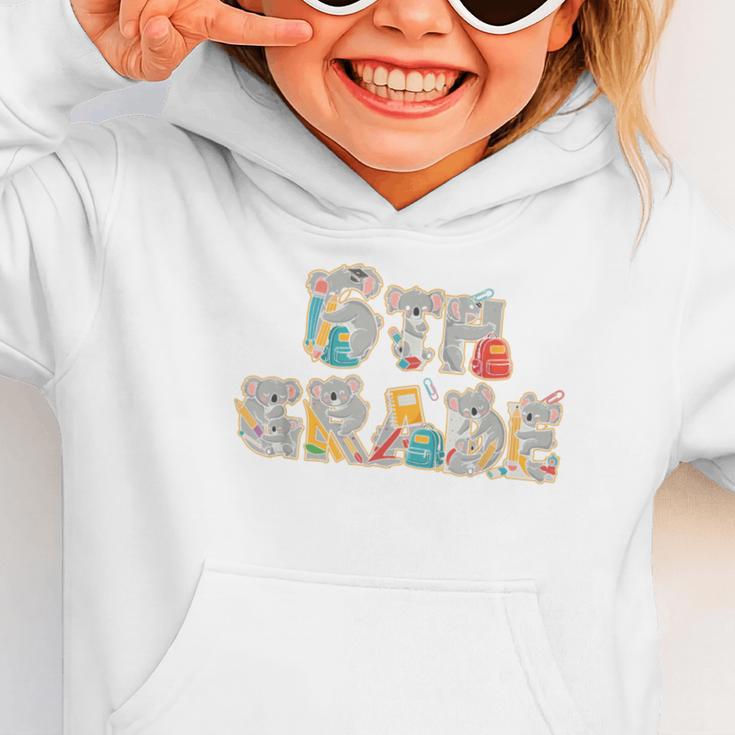 Koala Sixth Grade Back To School Kids Boys Girls Graphic Toddler Hoodie Koala Sixth Grade Back To School Kids Boys Girls Graphic Toddler Hoodie