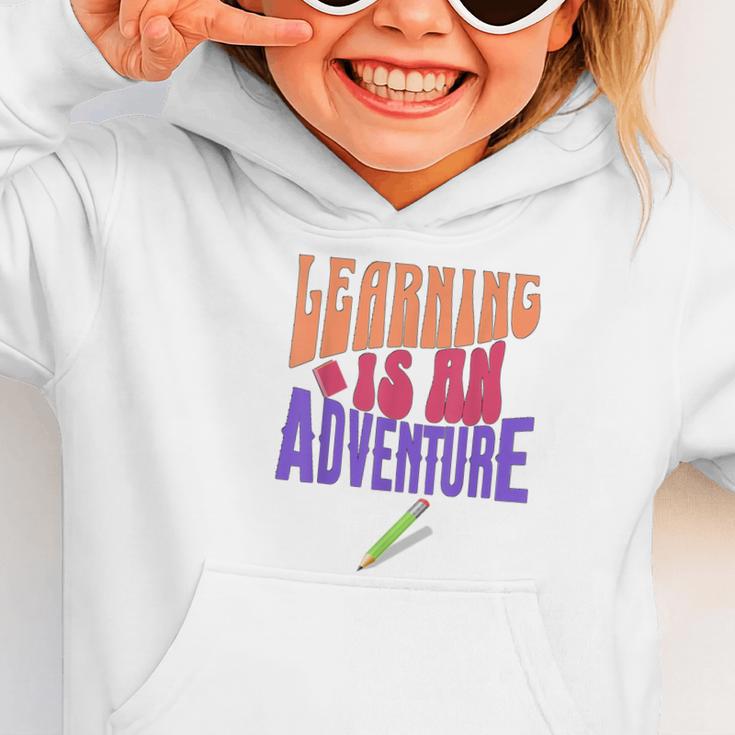 Learning Back To School Is a Motivational Graphic Toddler Hoodie