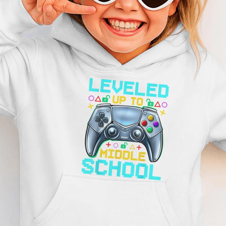 Leveled Up To Middle School Video Gamer Back To School Boys Graphic Toddler Hoodie Leveled Up To Middle School Video Gamer Back To School Boys Graphic Toddler Hoodie
