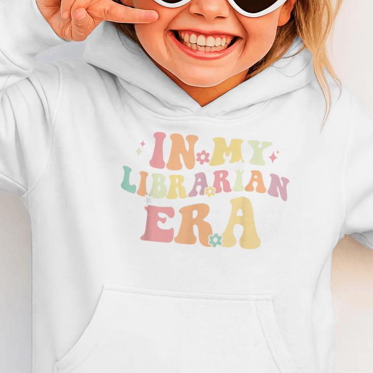 In My Librarian Era Retro Back To School Bookworm Book Lover Graphic Toddler Hoodie