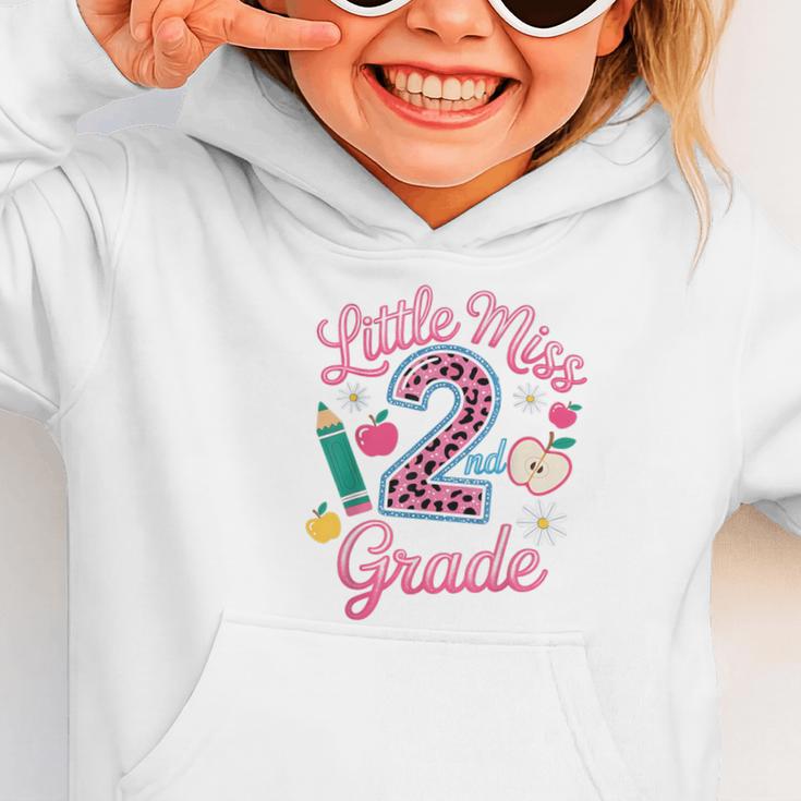 Little Miss 2nd Grade Grader Girls 1st Day Back To School Graphic Toddler Hoodie Little Miss 2nd Grade Grader Girls 1st Day Back To School Graphic Toddler Hoodie
