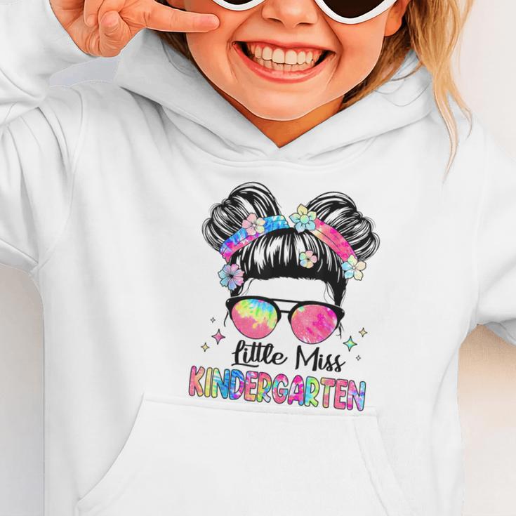 Little Miss Kindergarten Girls Kids Back To School Kinder Graphic Toddler Hoodie