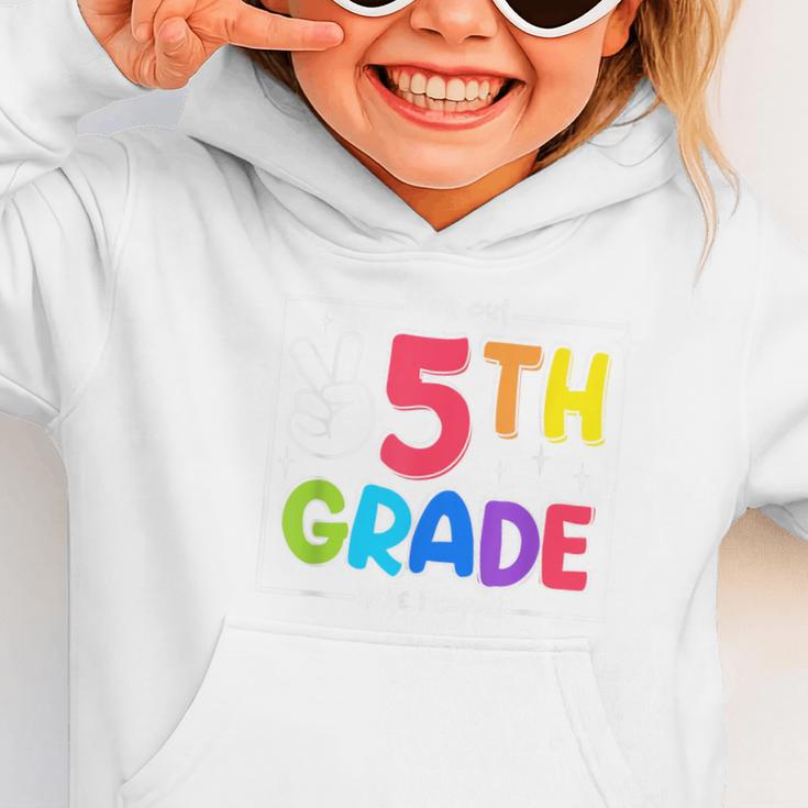 Look Out 5th Grade Here I Come Fifth Grade Back To School Graphic Toddler Hoodie
