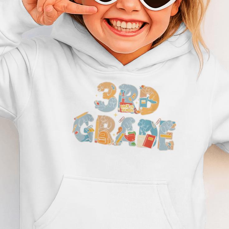 Manatee Third Grade Back To School Kids Boys Girls Graphic Toddler Hoodie Manatee Third Grade Back To School Kids Boys Girls Graphic Toddler Hoodie