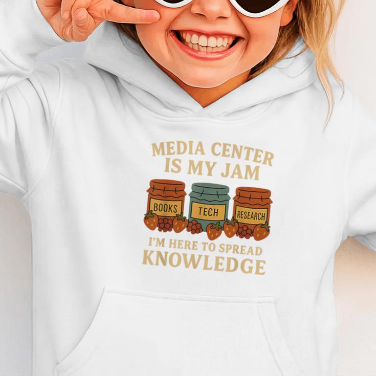 Media Center Is My Jam Library Reading Back To School Graphic Toddler Hoodie Media Center Is My Jam Library Reading Back To School Graphic Toddler Hoodie