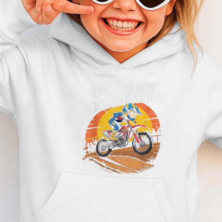 Motocross Back To School Dirt Bike Racing Into Kindergarten Graphic Toddler Hoodie Motocross Back To School Dirt Bike Racing Into Kindergarten Graphic Toddler Hoodie