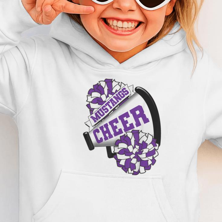 Mustangs Cheer Back To School Cheerleading Spirit P Graphic Toddler Hoodie