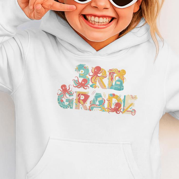 Octopus Third Grade Back To School Kids Boys Girls Graphic Toddler Hoodie Octopus Third Grade Back To School Kids Boys Girls Graphic Toddler Hoodie