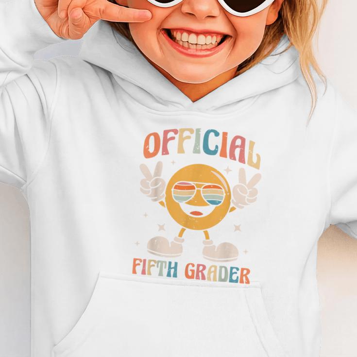 Official Fifth Grader 5th Grade Retro Back To School Kids Graphic Toddler Hoodie Official Fifth Grader 5th Grade Retro Back To School Kids Graphic Toddler Hoodie